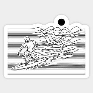 Surf Line (for Bright Color) Sticker